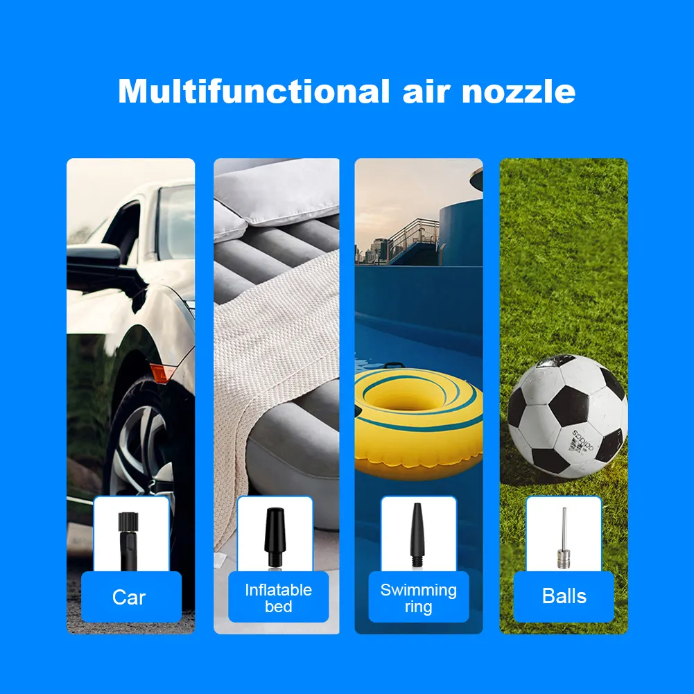  Portable LED Wireless Air Compressor  for Motorcycle Bicycle Car Tyre Balls