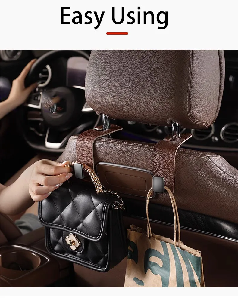 Customized Seat Back Hook For Car Vehicle Accessories Interior Car Tools Metal Hook Hanger