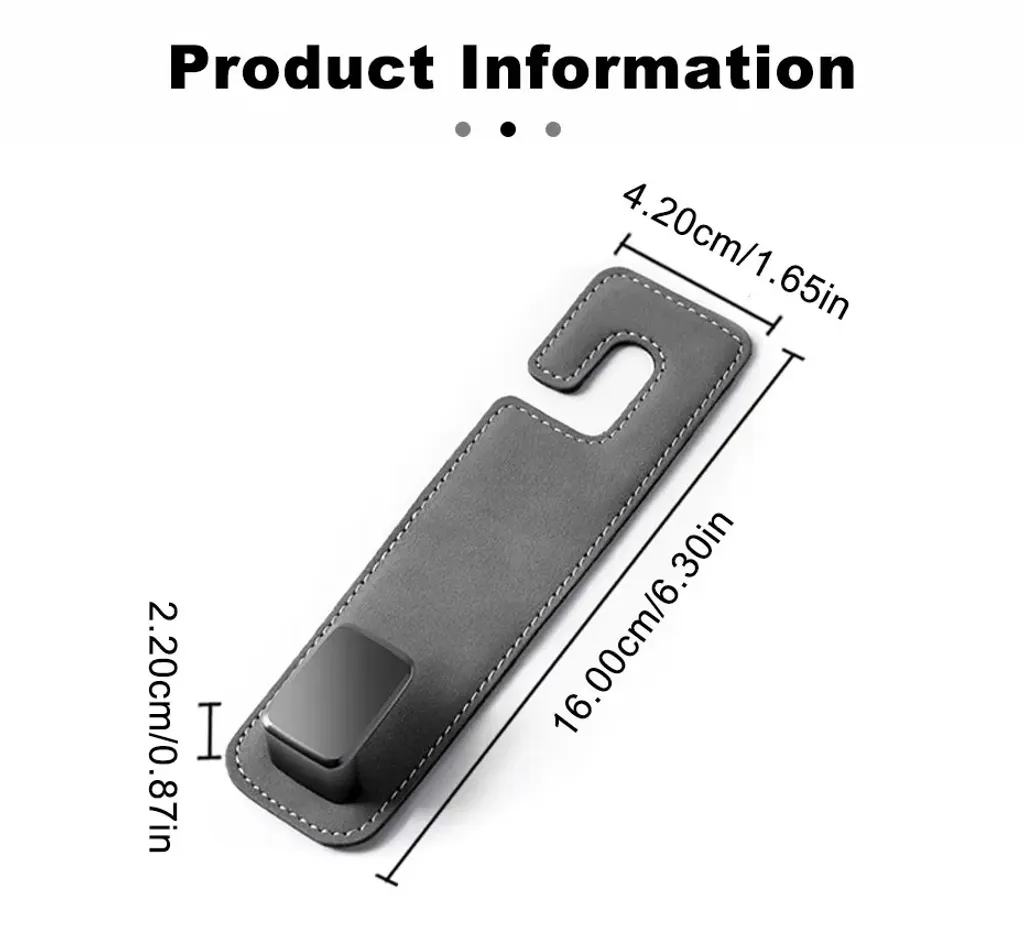 Customized Seat Back Hook For Car Vehicle Accessories Interior Car Tools Metal Hook Hanger