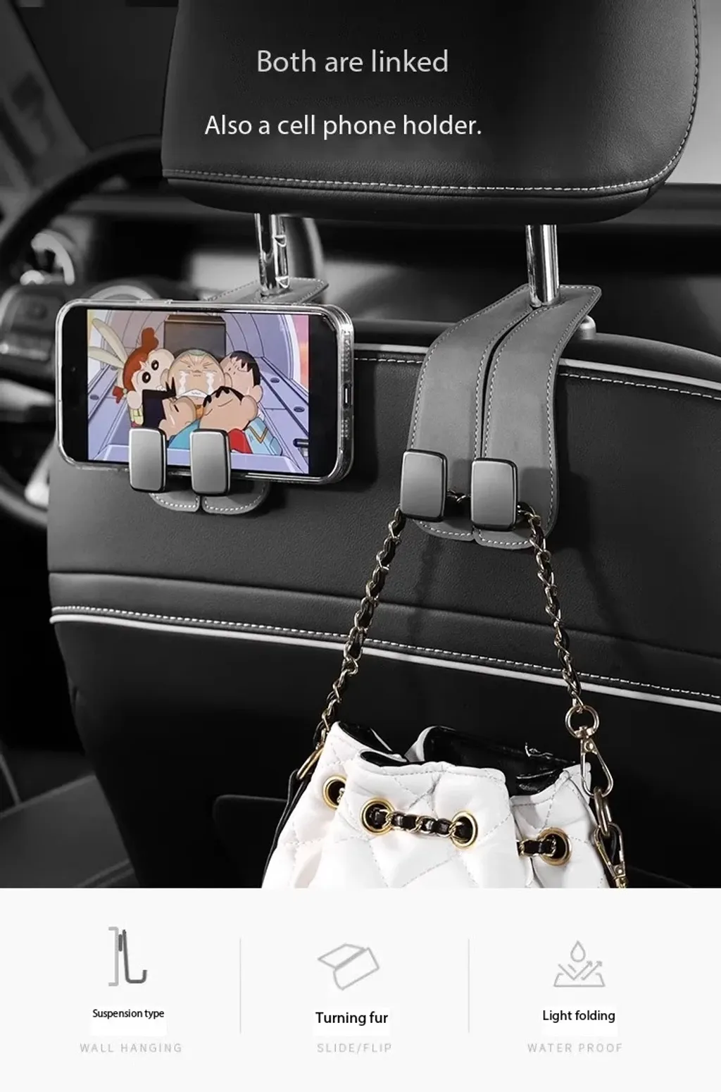 Customized Seat Back Hook For Car Vehicle Accessories Interior Car Tools Metal Hook Hanger